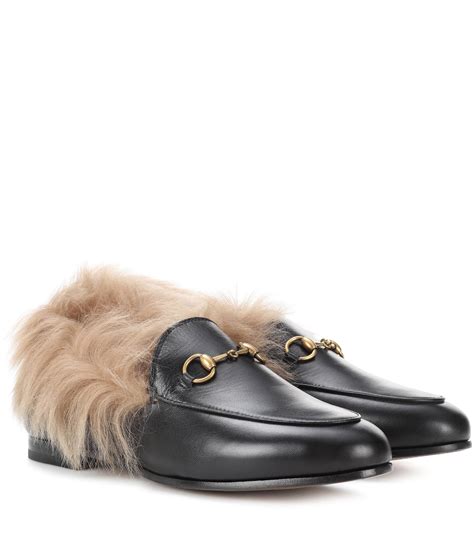 gucci fur losfers|Gucci fur loafers women's.